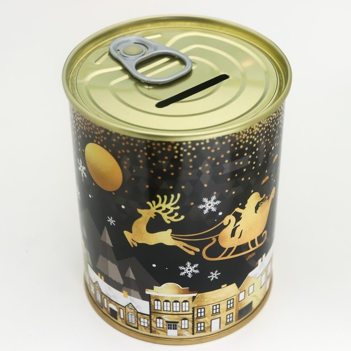 Копилка-банка металл  Копилка-банка металл "Исполнения желаний в Новом году"