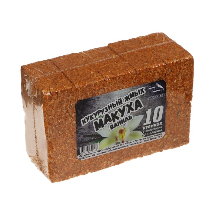 Макуха «Ваниль» кукурузных жмых, с отверстием, 10 шт, 320 г Макуха «Ваниль» кукурузных жмых, с отверстием, 10 шт, 320 г
