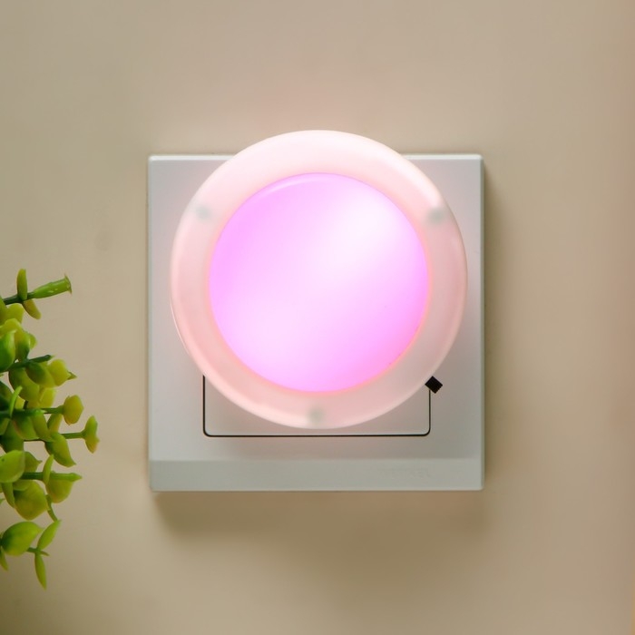 Ночник Ночник "Солнышко" LED МИКС 7,7x2x7,7 см RISALUX