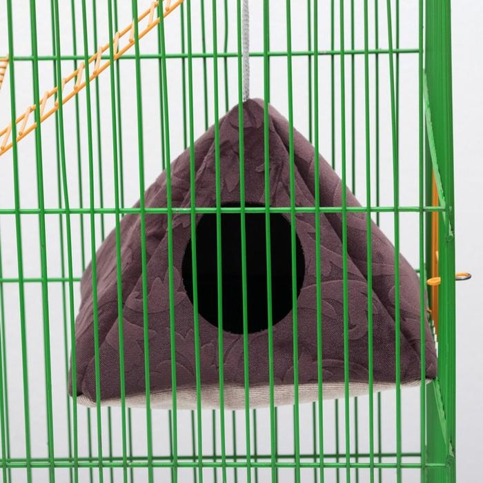 Подвесной домик для грызунов  Подвесной домик для грызунов "Юрта", мебельная ткань ,флис, 20 х 20 см, микс цветов