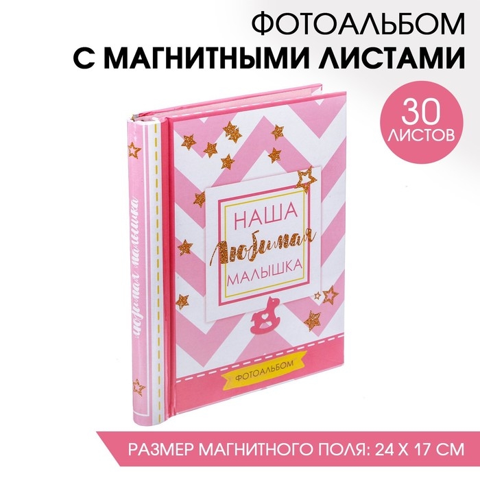 Фотоальбом Фотоальбом "Наша любимая малышка", 30 магнитных листов