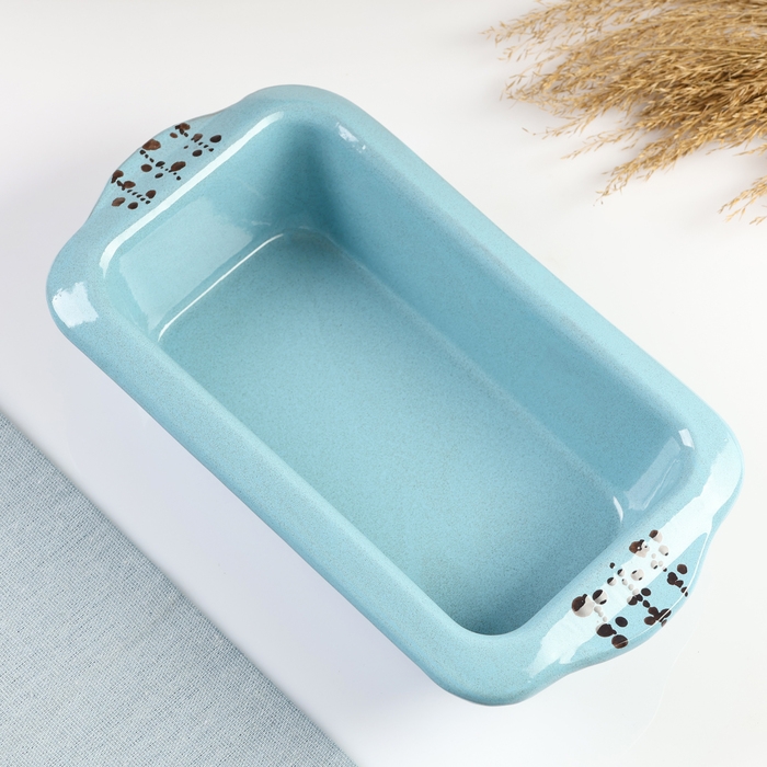 Емкость для запекания Емкость для запекания "Трапеза прямоугольная" 1л / 6,5х27х14,5см, блюз