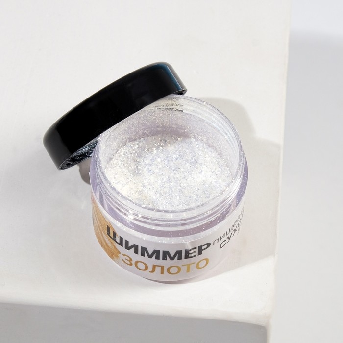 Шиммер для напитков КондиМир  Шиммер для напитков КондиМир "Золото", фракция 200-700 µm, 5 г