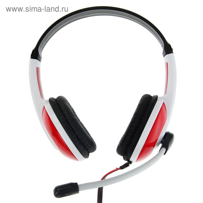 Наушники Defender Warhead G-120, игровые, полноразмерные, микрофон, 3.5мм, 2 м,черно-красные Наушники Defender Warhead G-120, игровые, полноразмерные, микрофон, 3.5мм, 2 м,черно-красные
