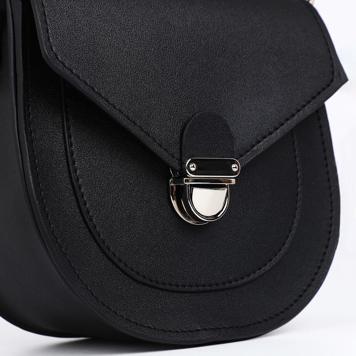 Сумка женская TEXTURA, мессенджер, маленький размер, цвет чёрный Сумка женская TEXTURA, мессенджер, маленький размер, цвет чёрный