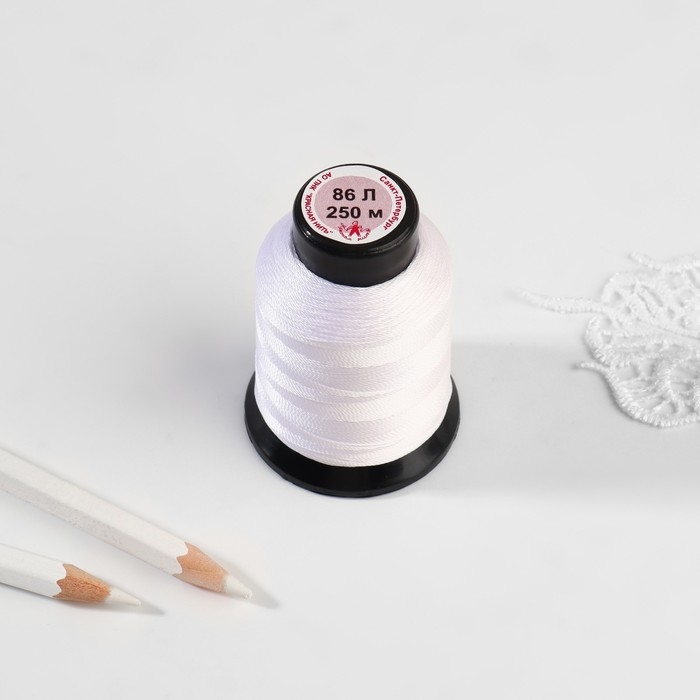 Нитки обувные, 86Л, 250 м, цвет белый, цена за 1 штуку Нитки обувные, 86Л, 250 м, цвет белый, цена за 1 штуку