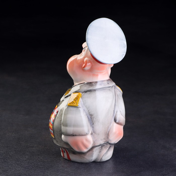 Набор фарфоровый: штоф «Генерал», 0.5 л + 3 рюмки, гильза Набор фарфоровый: штоф «Генерал», 0.5 л + 3 рюмки, гильза