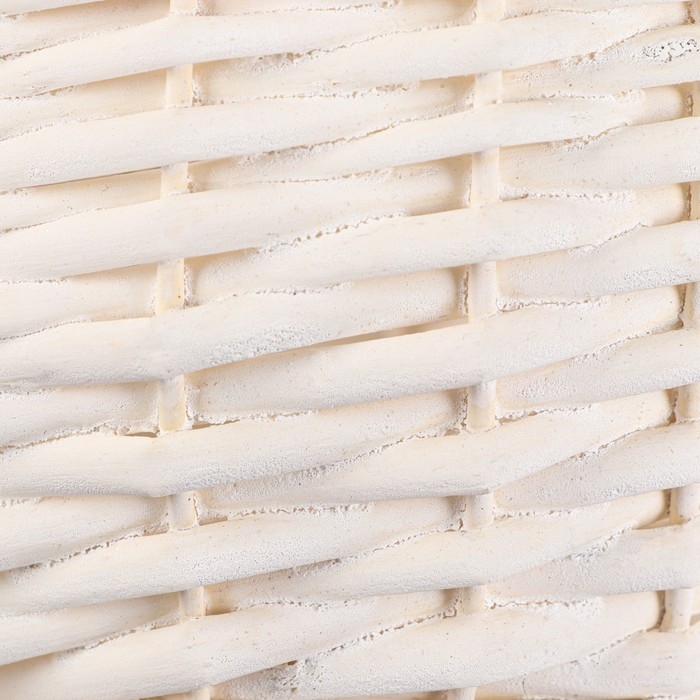 Корзина плетеная, 19х10/24 см, белый, ива Корзина плетеная, 19х10/24 см, белый, ива