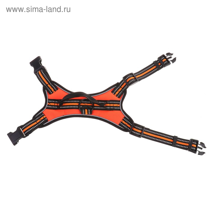 Шлейка улучшенная К7 мягкая светоотражающая, размер М, ОГ 52-66 см,вес 9,5-17,5 кг,оранжевая Шлейка улучшенная К7 мягкая светоотражающая, размер М, ОГ 52-66 см,вес 9,5-17,5 кг,оранжевая
