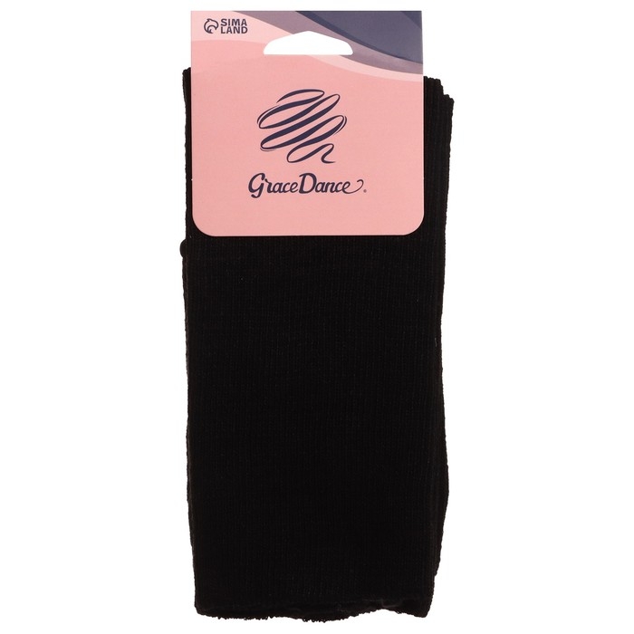 Гетры для гимнастики и танцев Grace Dance №1, длина 50 см, цвет чёрный Гетры для гимнастики и танцев Grace Dance №1, длина 50 см, цвет чёрный