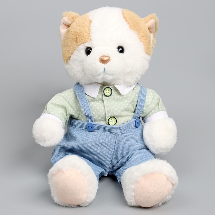 Мягкая игрушка Little Friend, котик в голубом комбинезоне, 23 см Мягкая игрушка Little Friend, котик в голубом комбинезоне, 23 см