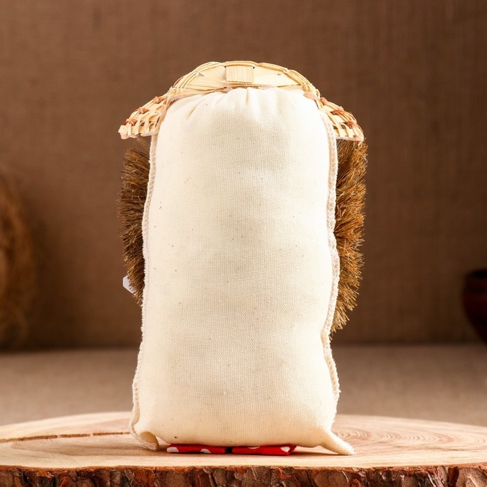 Оберег Оберег "Домовой в полушляпе, к деньгам, 5000", лён, 18 см