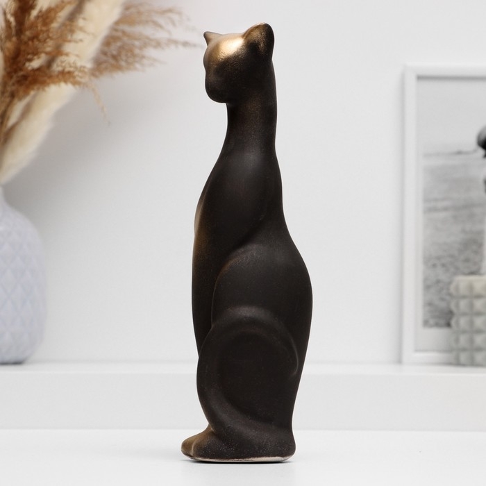 Фигура Фигура "Кот стоит" черный, 21см