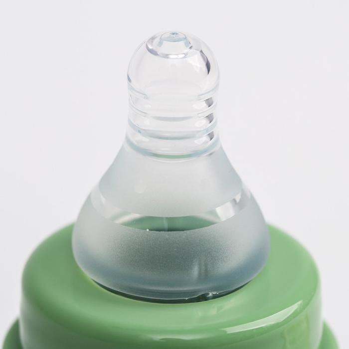 Бутылочка в силиконовом чехле, стекло, классическое горло, +0 мес., 60мл., цвет МИКС для мальчика Бутылочка в силиконовом чехле, стекло, классическое горло, +0 мес., 60мл., цвет МИКС для мальчика