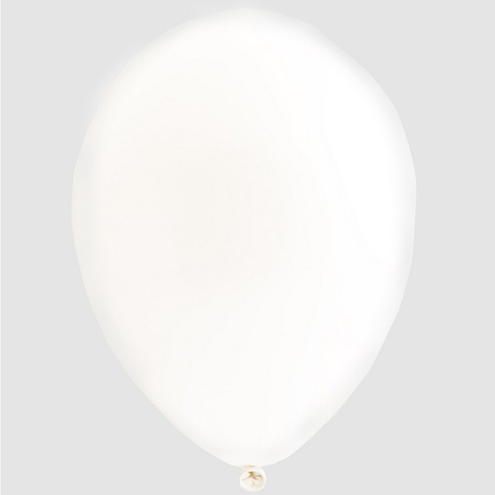 Шар латексный 14 Шар латексный 14", пастель, набор 50 шт., цвет белый