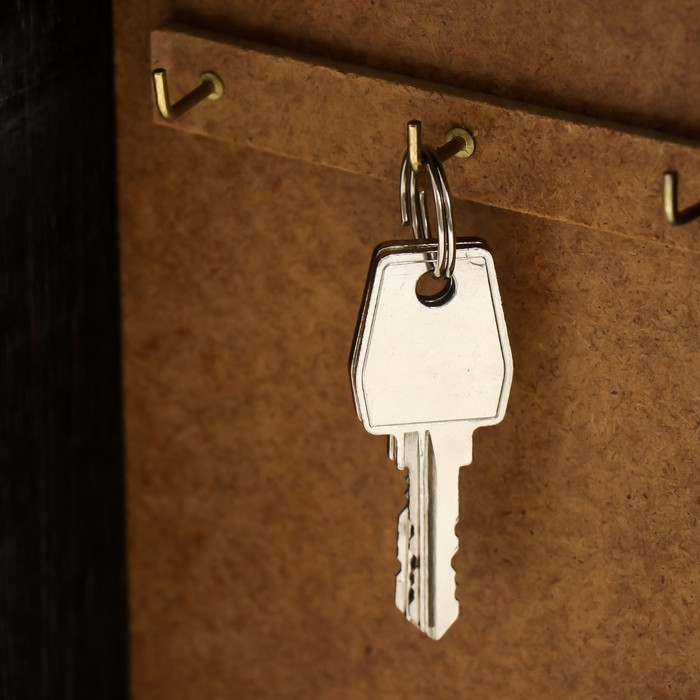 Ключница Ключница "Яркий букет" венге 15х21 см