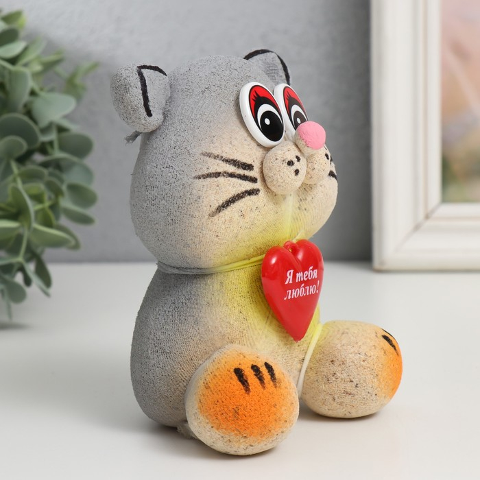 Растущий подарок травка Растущий подарок травка "Кот серый" МИКС