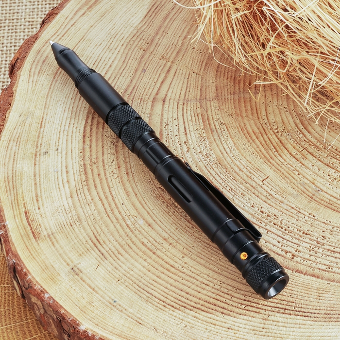 Ручка-стеклобой с фонариком и ножом 16см Ручка-стеклобой с фонариком и ножом 16см