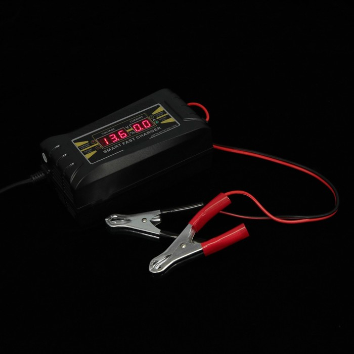 Зарядное устройство АКБ 12 В, 10А, автомат, 150-250 В, 87 Вт, ЖК дисплей Зарядное устройство АКБ 12 В, 10А, автомат, 150-250 В, 87 Вт, ЖК дисплей