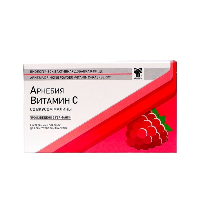 Витамин C «Арнебия», со вкусом малины, 10 саше по 5 г Витамин C «Арнебия», со вкусом малины, 10 саше по 5 г