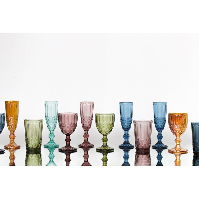 Бокал из стекла Magistro «Ла-Манш», 250 мл, 8×15,3 см, цвет розовый Бокал из стекла Magistro «Ла-Манш», 250 мл, 8×15,3 см, цвет розовый