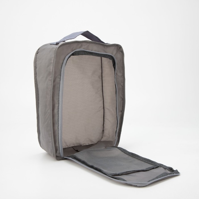 Косметичка дорожная на молнии, с ручкой, цвет серый Косметичка дорожная на молнии, с ручкой, цвет серый