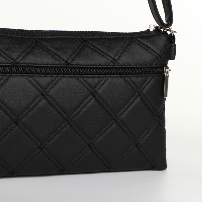 Сумка-клатч на молнии, цвет чёрный Сумка-клатч на молнии, цвет чёрный