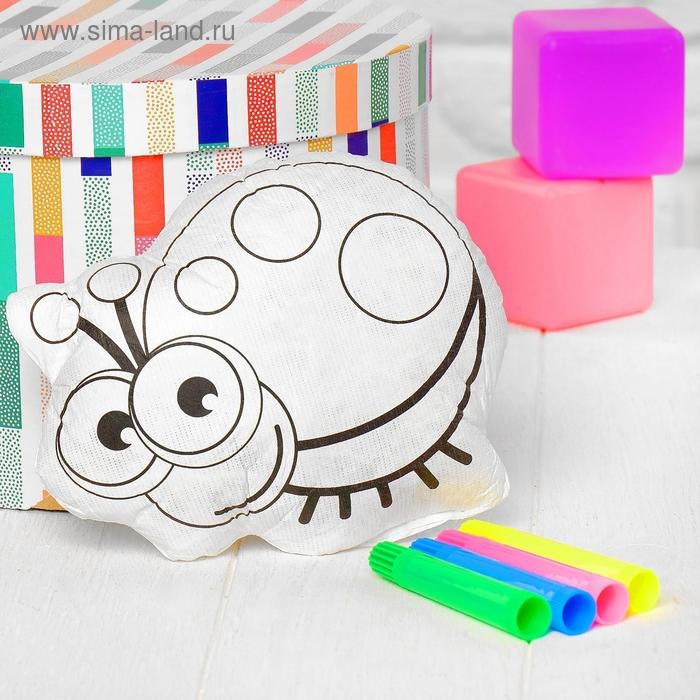 Игрушка-раскраска «Божья коровка»(без маркеров) в пакете