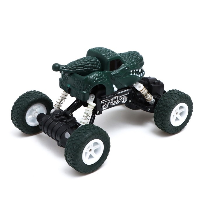 Джип радиоуправляемый DINO, работает от аккумулятора, цвет зелёный Джип радиоуправляемый DINO, работает от аккумулятора, цвет зелёный