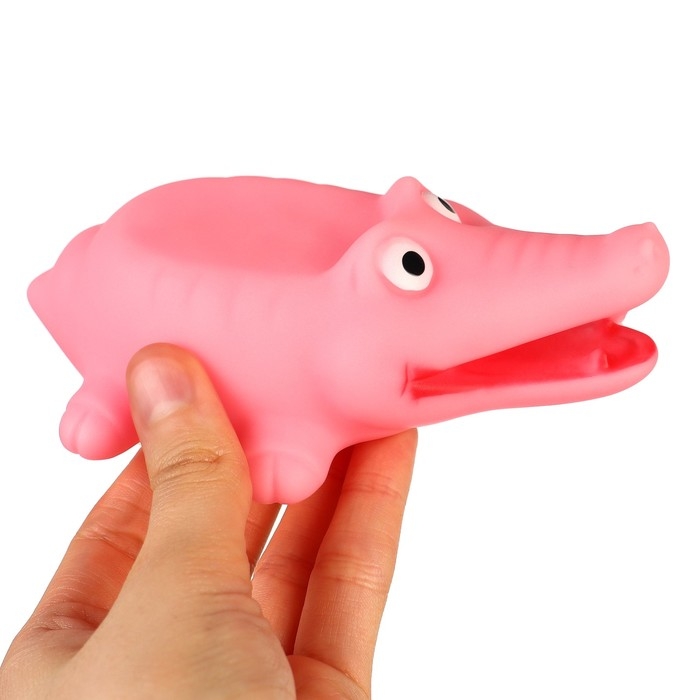 Набор резиновых игрушек для ванны «Пирамидка-брызгалка», 20 см, с пищалкой, 5 шт, Крошка Я