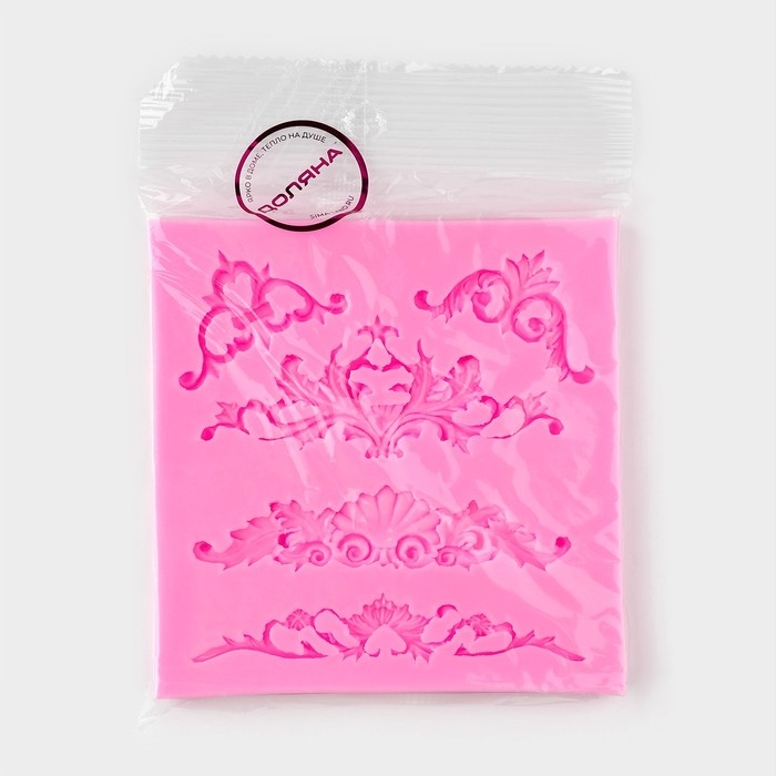 Молд Доляна «Вензеля, лепнина», силикон, 10,5×10,5×0,7 см, цвет МИКС Молд Доляна «Вензеля, лепнина», силикон, 10,5×10,5×0,7 см, цвет МИКС