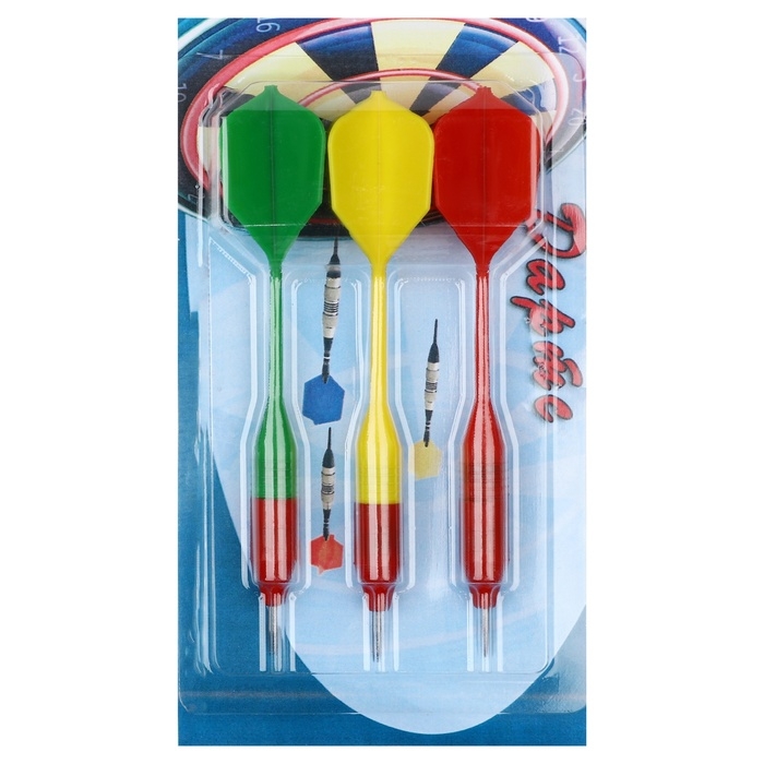 Дротик для дартса, 14.2 х 3.2 см, набор 3 шт в блистере Дротик для дартса, 14.2 х 3.2 см, набор 3 шт в блистере