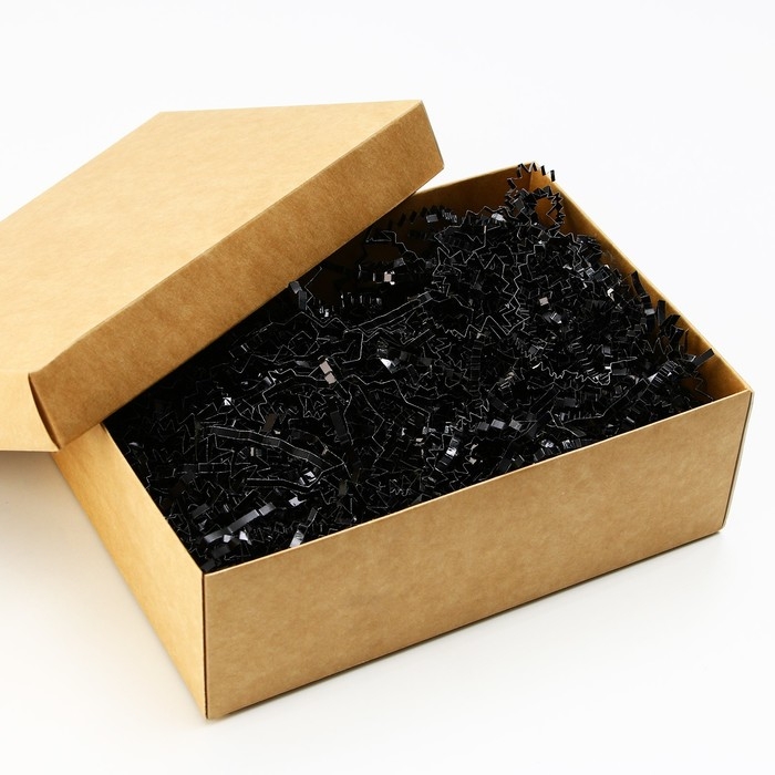 Наполнитель для шаров и подарков, упаковка, «Чёрный» , 15 х 26 см Наполнитель для шаров и подарков, упаковка, «Чёрный» , 15 х 26 см