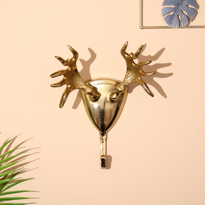 Крючок Крючок "Рога" алюминий 14х22х31 см