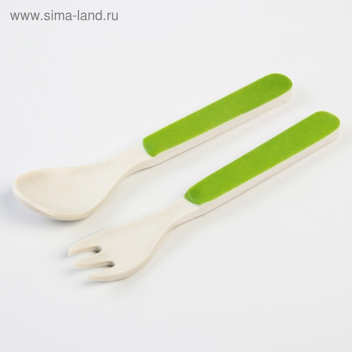 Набор бамбуковой посуды «Ленивец», 5 предметов: тарелка, миска, стакан, вилка, ложка Набор бамбуковой посуды «Ленивец», 5 предметов: тарелка, миска, стакан, вилка, ложка