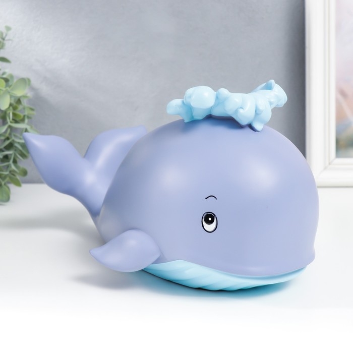 Сувенир полистоун подставка под бутылку Сувенир полистоун подставка под бутылку "Голубой кит" 14,5х18х27 см