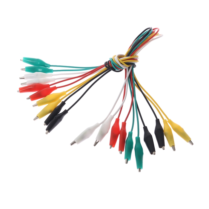 Провод-тестер с зажимом, 30 см, R8, набор 10 шт Провод-тестер с зажимом, 30 см, R8, набор 10 шт