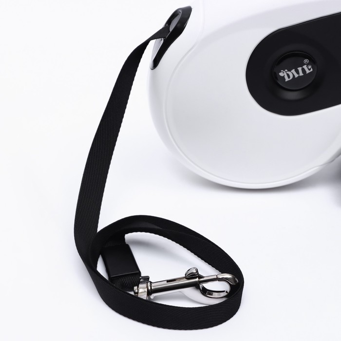 Рулетка DIIL, 8 м, до 50 кг, лента, прорезиненная ручка, белая с чёрным Рулетка DIIL, 8 м, до 50 кг, лента, прорезиненная ручка, белая с чёрным