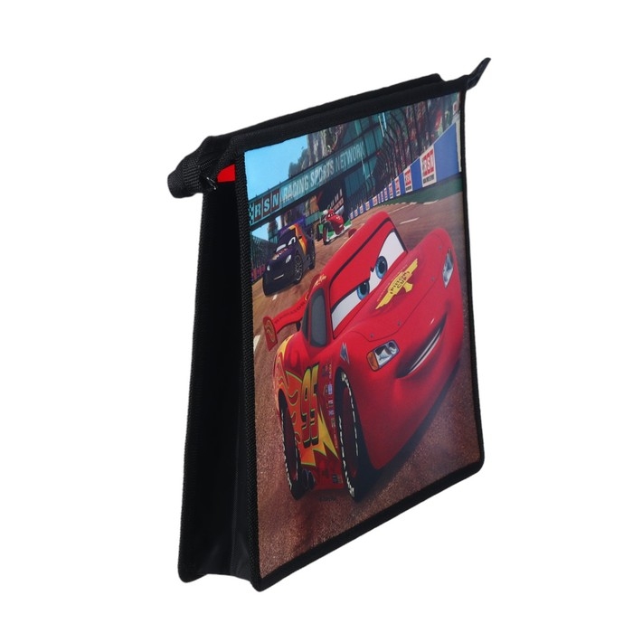 Папка для тетрадей А4, на молнии, пластик, Тачки Папка для тетрадей А4, на молнии, пластик, Тачки