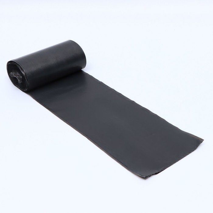 Мешки для мусора в рулоне  Мешки для мусора в рулоне "UpakLand" 60 л, черные, ПНД, толщина 15 мкм, 30 шт