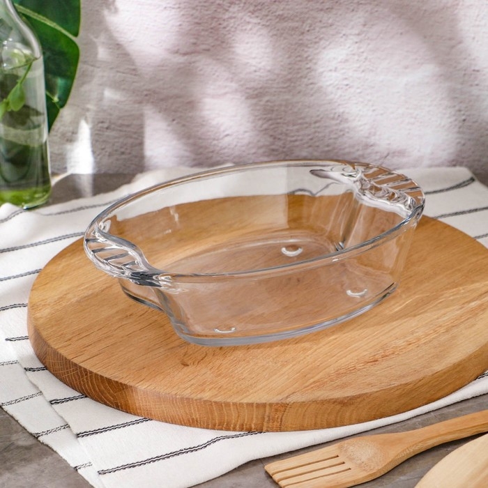 Блюдо стеклянное Primex, 26×18 см, 1500 мл Блюдо стеклянное Primex, 26×18 см, 1500 мл