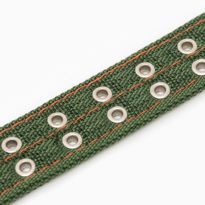 Ошейник четырехслойный, 64 х 4 см, ОШ 50-58 см, полиэстер, зелёный Ошейник четырехслойный, 64 х 4 см, ОШ 50-58 см, полиэстер, зелёный