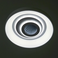 Люстра с ПДУ 1905/1 LED 92Вт диммер белый 47х47х10 см BayerLux