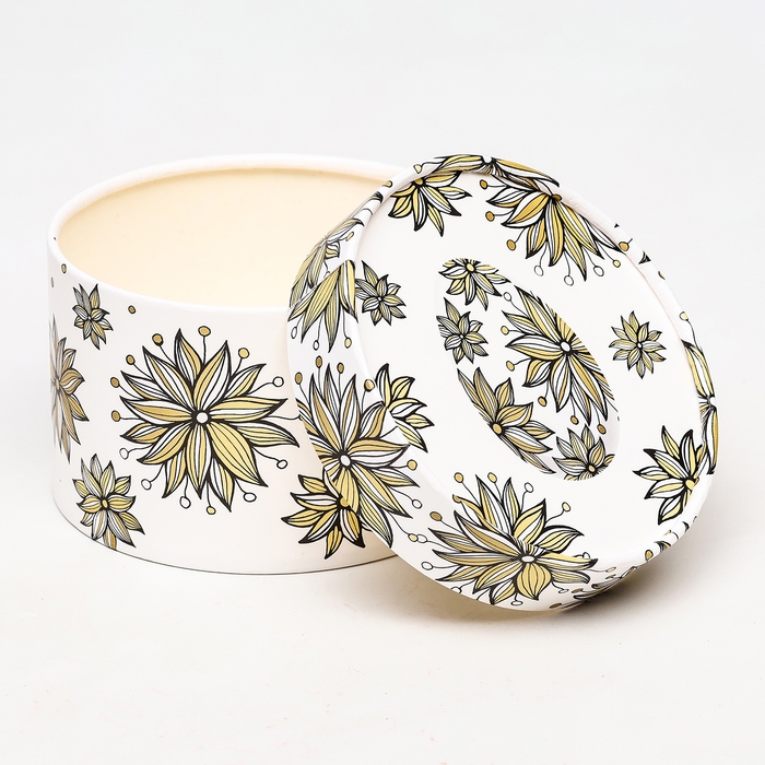 Коробка Коробка "Яичко с цветком", завальцованная, 13 х 8,5 см