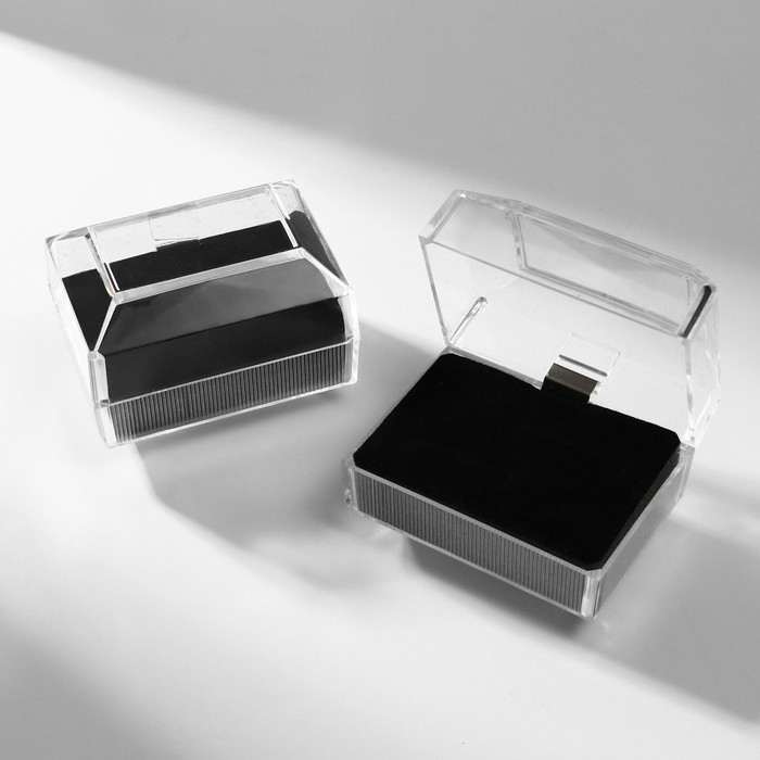 Футляр пластиковый под набор &laquo;Сундучок&raquo;, 6,5&times;4,5, вставка чёрная