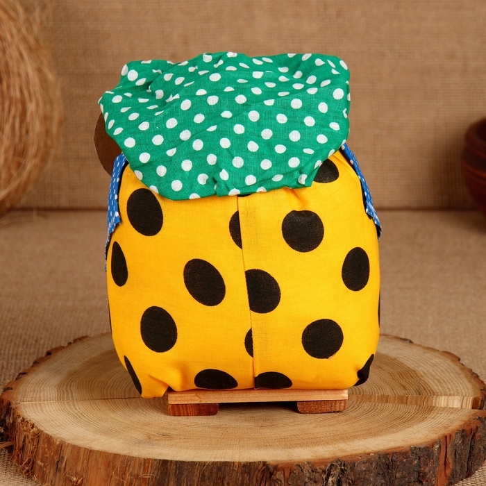 Домовой Санёк Домовой Санёк "Дом - полная чаша", с ложкой, 19 х 17 см, микс