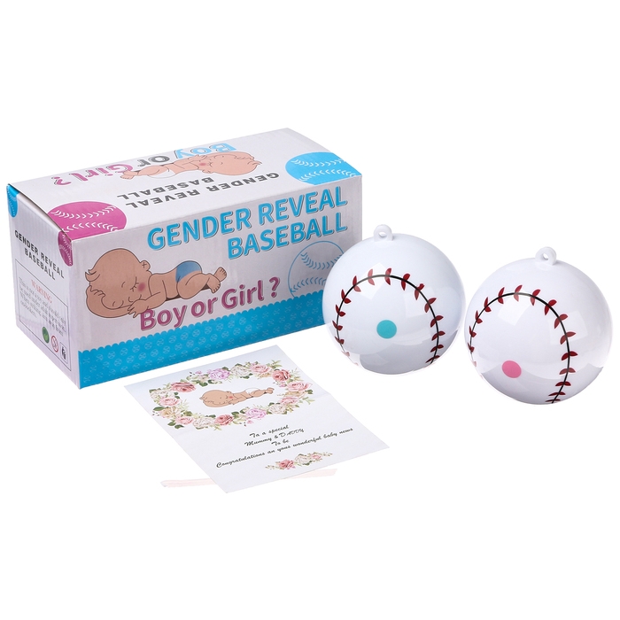 Шар для гендерной вечеринки, набор 2 шт., с розовой и голубой краской Шар для гендерной вечеринки, набор 2 шт., с розовой и голубой краской