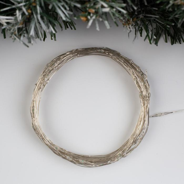 Гирлянда «Нить» 10 м роса, IP20, серебристая нить, 100 LED, свечение мульти (RGB), переливы, 12 В Гирлянда «Нить» 10 м роса, IP20, серебристая нить, 100 LED, свечение мульти (RGB), переливы, 12 В