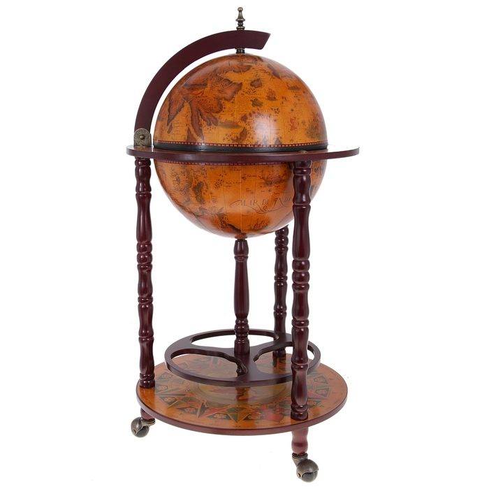 Глобус-бар декоративный, напольный, малый 56х49х33 см Глобус-бар декоративный, напольный, малый 56х49х33 см