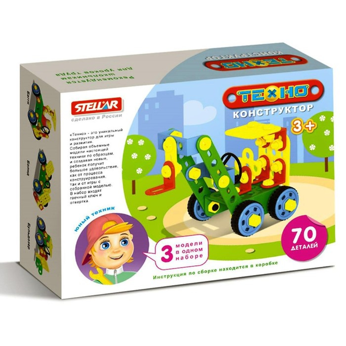 Конструктор «Техно» Кран, 70 деталей Конструктор «Техно» Кран, 70 деталей